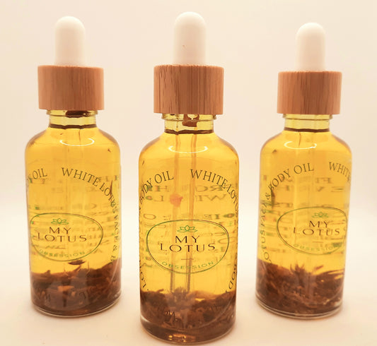 White Lotus Face and Body Oil 3 Pack