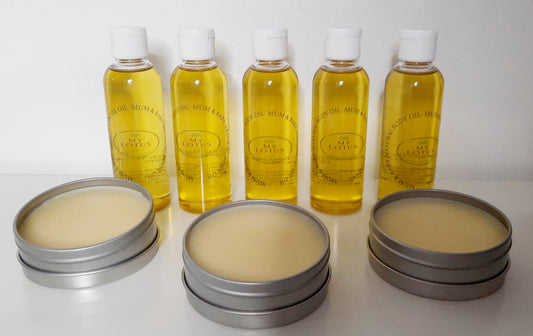 Natural Baby Balm and Oil Combo
